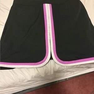 Lady Hagen Black Skort with Subtle Accents